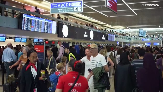 شاهد: موظفون في مطار جنيف يضربون عن العمل بسبب نزاع مع شركة دناتا الإماراتية