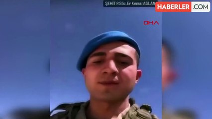 ELAZIĞLI ASKERİN ŞEHİT OLMADAN ÖNCEKİ VİDEOSU ORTAYA ÇIKTI