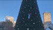 Pro-Palestine protester climbs San Francisco’s 83 ft Union Square Christmas tree