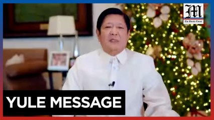Marcos asks Filipinos to spread goodwill and kindness this Christmas