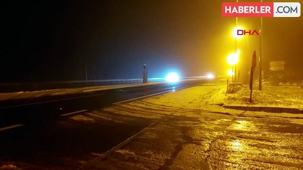 Bolu Dağı'nda Kar Yağışı Etkili Oldu