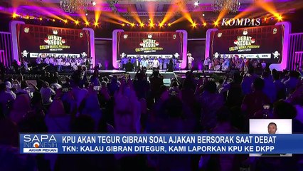 Respons TKN soal Desas-desus KPU Akan Tegur Gibran Karena Ajak Bersorak saat Debat Cawapres