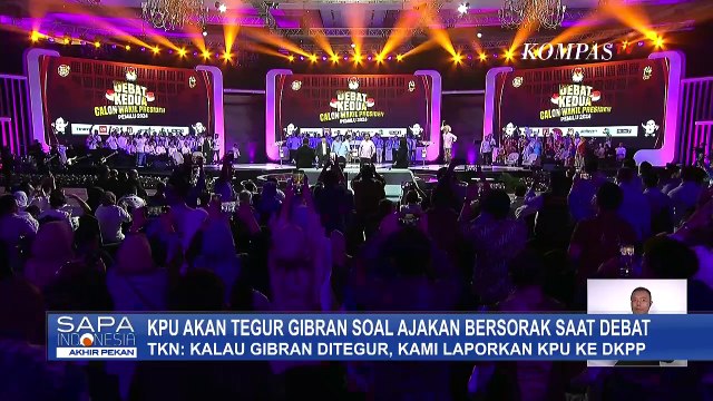 Respons TKN soal Desas-desus KPU Akan Tegur Gibran Karena Ajak Bersorak saat Debat Cawapres