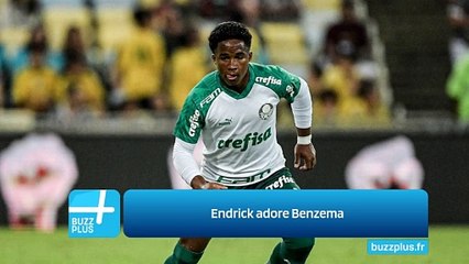 Endrick adore Benzema
