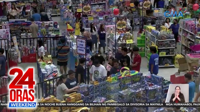 Ilang mamimili, dagsa pa rin sa mga mall ilang oras bago ang Pasko | 24 Oras Weekend