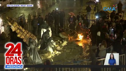 Malungkot na Christmas vigil, idinaos sa Bethlehem kung saan isinilang si Hesukristo | 24 Oras Weekend
