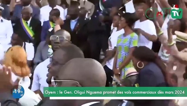 [#Reportage] Oyem : le Gen. Oligui Nguema promet des vols commerciaux Afrijet dès mars 2024