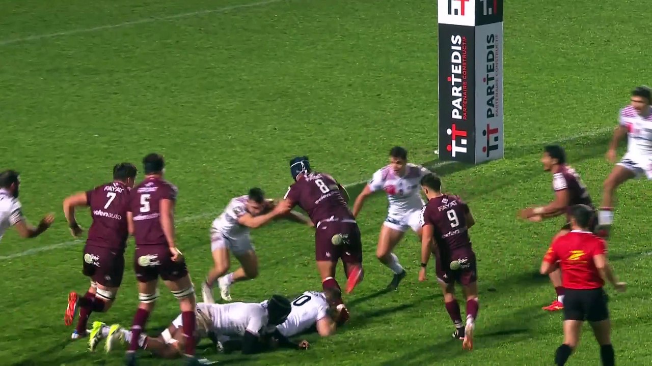TOP 14 - Essai de Nicolas DEPOORTERE (UBB) - Union Bordeaux-Bègles - LOU Rugby