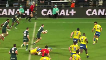 TOP 14 - Essai de Aminiasi TUIMABA (SP) - Section Paloise - ASM Clermont