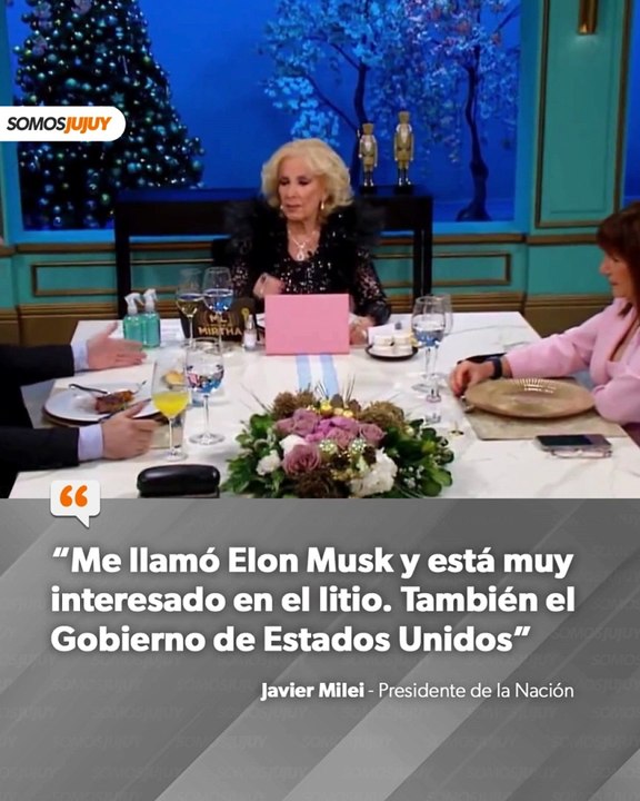 Milei visitó el programa de Mirtha Legrand