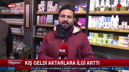 Soğuk havalarda şifa arayanlar aktarlara gidiyor