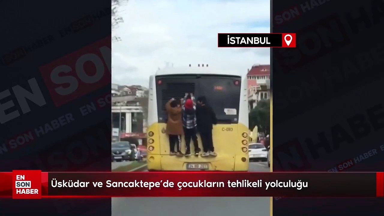 Üsküdar ve Sancaktepe'de çocukların tehlikeli yolculuğu