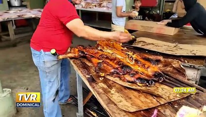 ¡Una delicia tradicional! los cerditos horneados en el departamento de Copán para navidad
