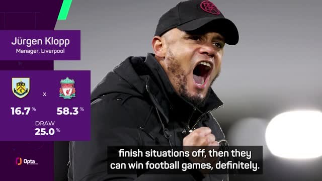 Klopp feels Burnley in false position