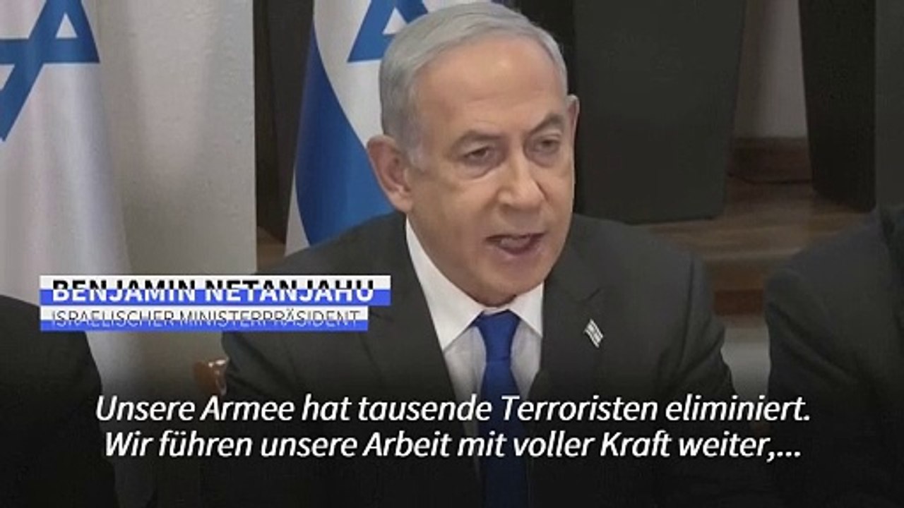 Netanjahu: Israel hat 'tausende Terroristen eliminiert'