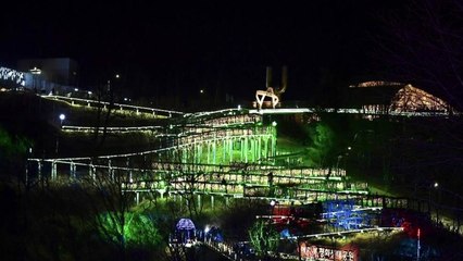 北 맞닿은 김포 애기봉에 9년 만에 성탄 조명 설치 / YTN