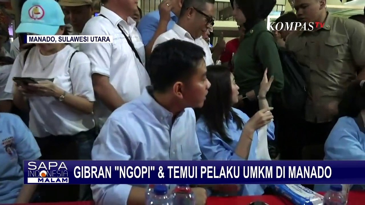 Kampanye di Manado, Gibran Ngopi di Pasar Sambil Wisata Kuliner
