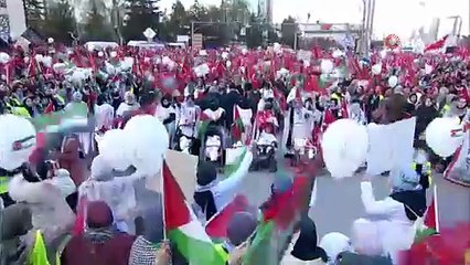 Ankara'da Büyük Gazze yürüyüşü!