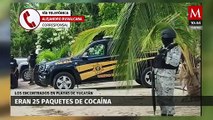 Turistas hallan 25 paquetes de droga en playas de Yucatán