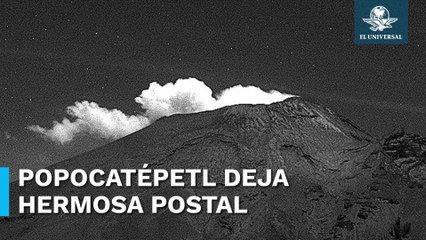 Hermosa postal deja el Popocatépetl, amanece coronado por nubes este 24 de diciembre