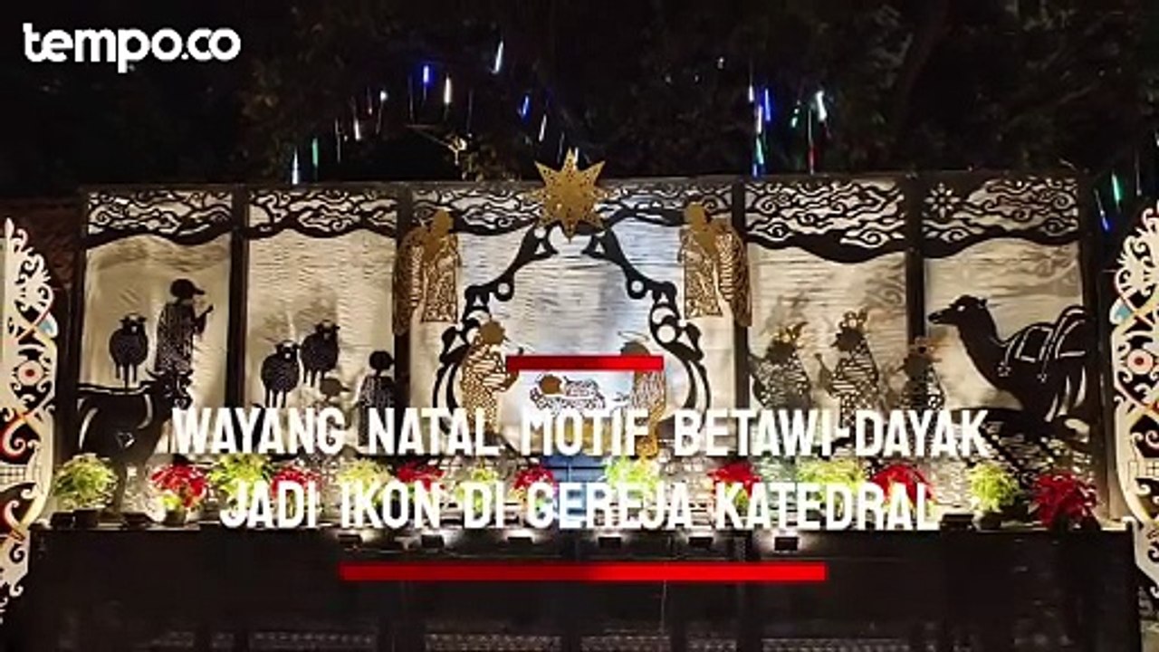 Wayang Natal Motif Betawi-Dayak Jadi Ikon di Gereja Katedral