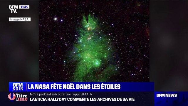 La Nasa fête Noël dans les étoiles en publiant une photo d'un amas de jeunes étoiles ressemblant à un sapin de Noël