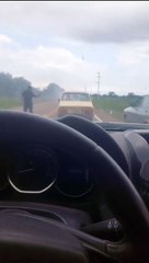 Un vehículo se incendió en Los Altos