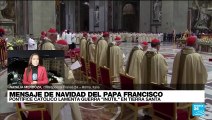 Informe desde Roma: Papa Francisco arremetió contra la guerra en la misa de Nochebuena