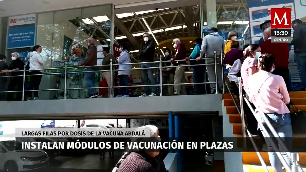 Instalan módulos de vacunación para Influenza y Covid en centros comerciales