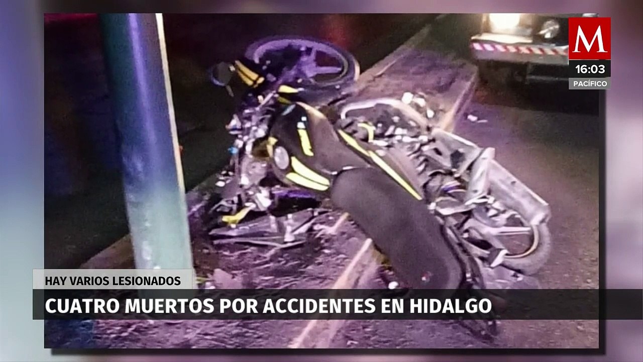 En vísperas de Navidad, 3 accidentes de tránsito en Hidalgo dejan a 4 muertos