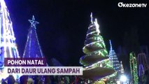 Melirik Pohon Natal Unik Terbuat dari Bahan Daur Ulang Sampah