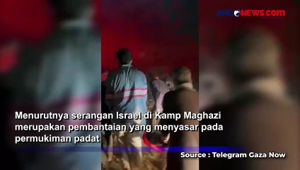 Israel Serang Kamp Al Maghazi di Gaza Saat Malam Natal Menewaskan 70 orang
