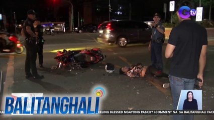 Rider, sugatan matapos sumalpok sa kotseng patawid sa intersection | BT