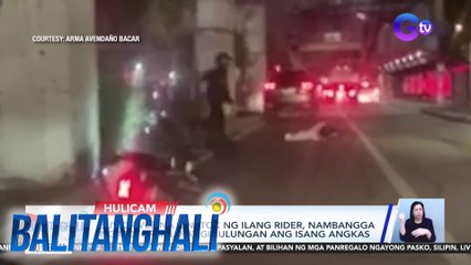 SUV driver na kinatok ng ilang rider, nambangga ng motorsiklo at ginulungan ang isang angkas | BT