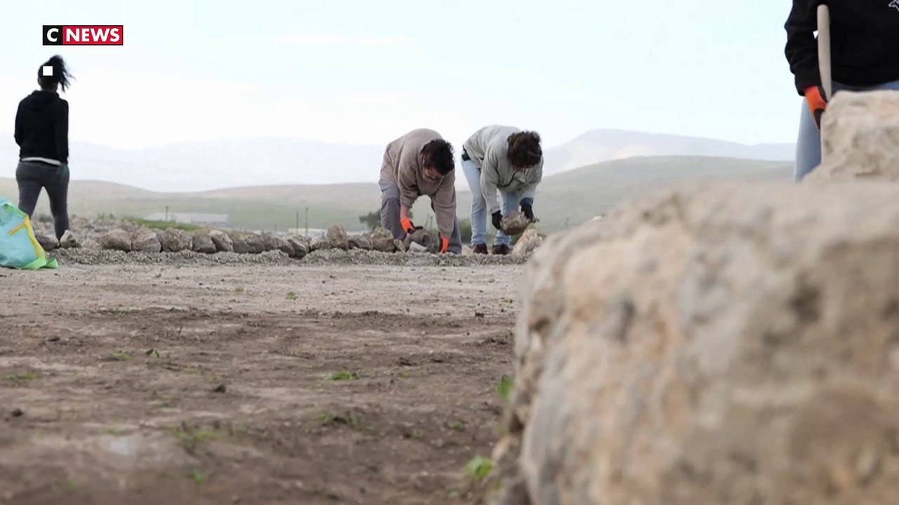 Des Israéliens protègent les Palestiniens des colons