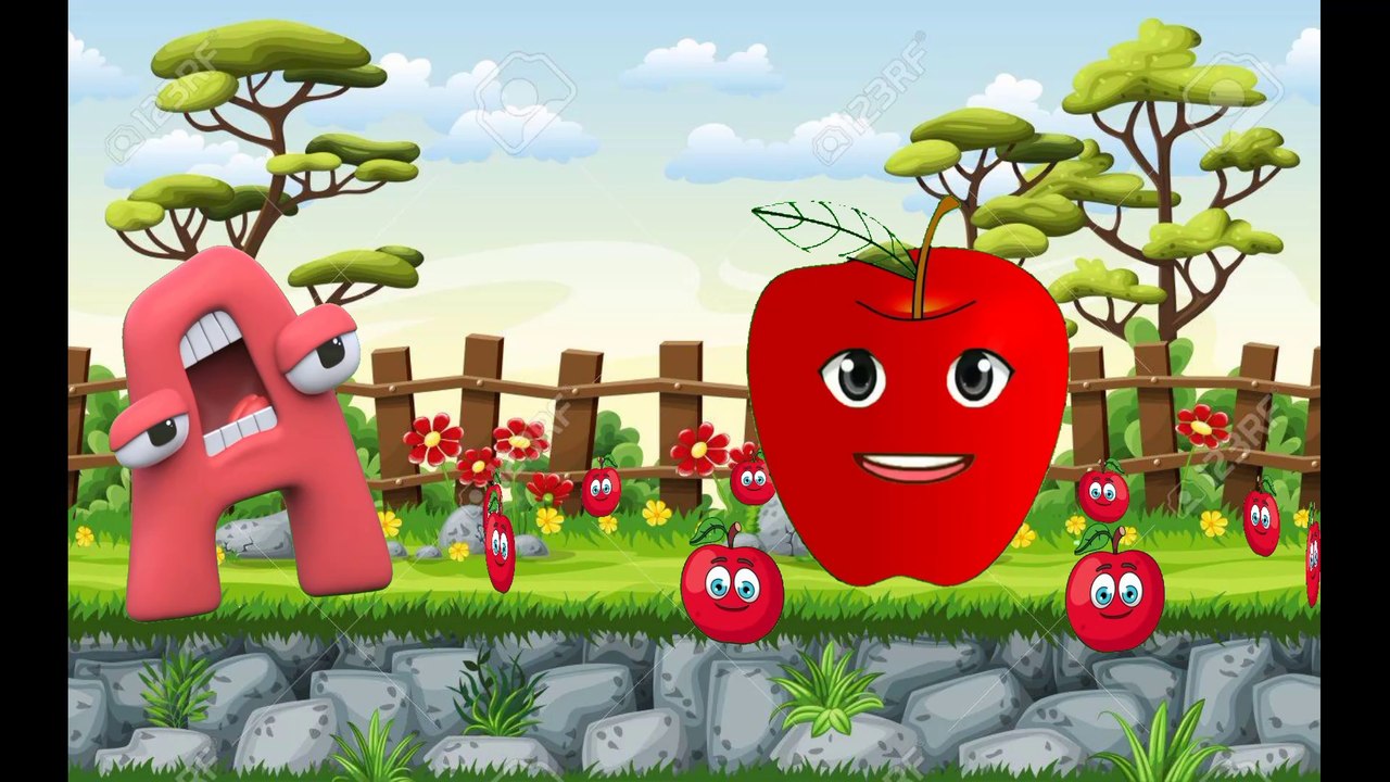 ABC english alphabet/a for apple b for ball/abc song/nursery rhymes for kid