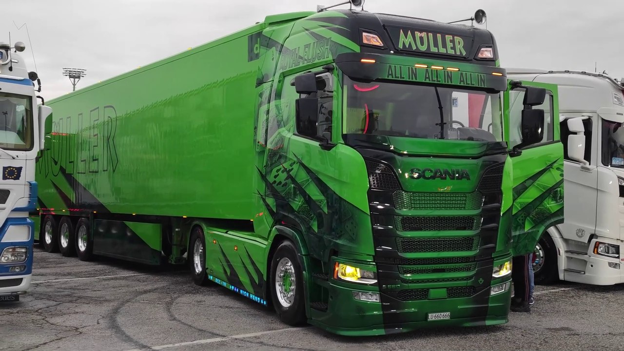 4k Scania S660 V8 (Muller) All In + Trailer + Interior _ Next Generation!