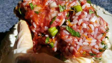 Stuffed Peppers with Ground Beef!