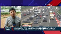 Hari Natal, Arus Lalu Lintas di Tol Jakarta-Cikampek Kilometer 57 Terpantau Ramai Lancar