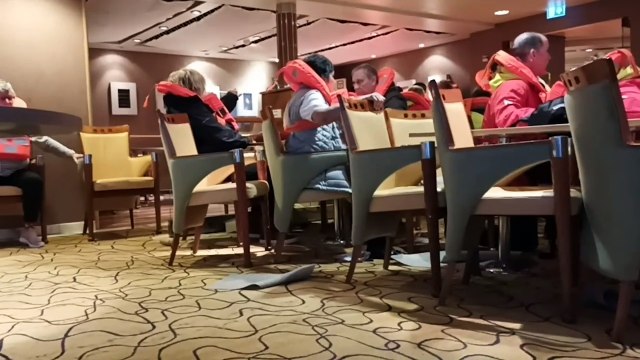 Yorkshire couple stuck on cruise ship in stormy seas