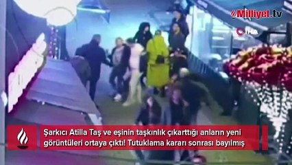 Şarkıcı Atilla Taş ve eşinin taşkınlık çıkarttığı anların yeni görüntüleri ortaya çıktı