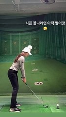 The season is still in full swing! Professional Kim Joo-yeon’s iron shot with a clean swing!  아직도 한창인 시즌! 깔끔한 스윙의 김주연프로의 아이언샷!