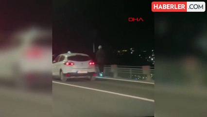 15 TEMMUZ ŞEHİTLER KÖPRÜSÜ'NDE SKUTER KULLANAN SÜRÜCÜYE PARA CEZASI