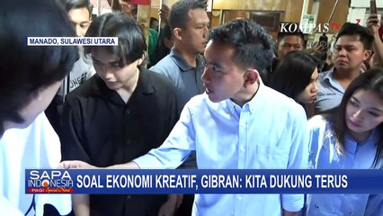 Kunjungi UMKM oleh Pengusaha Muda di Manado, Gibran: Kita Dukung Terus Ekonomi Kreatif