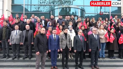Amasya Belediyesi mesaiye 'şehitlere dua' ile başladı