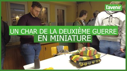 Un char de la Deuxième Guerre en miniature