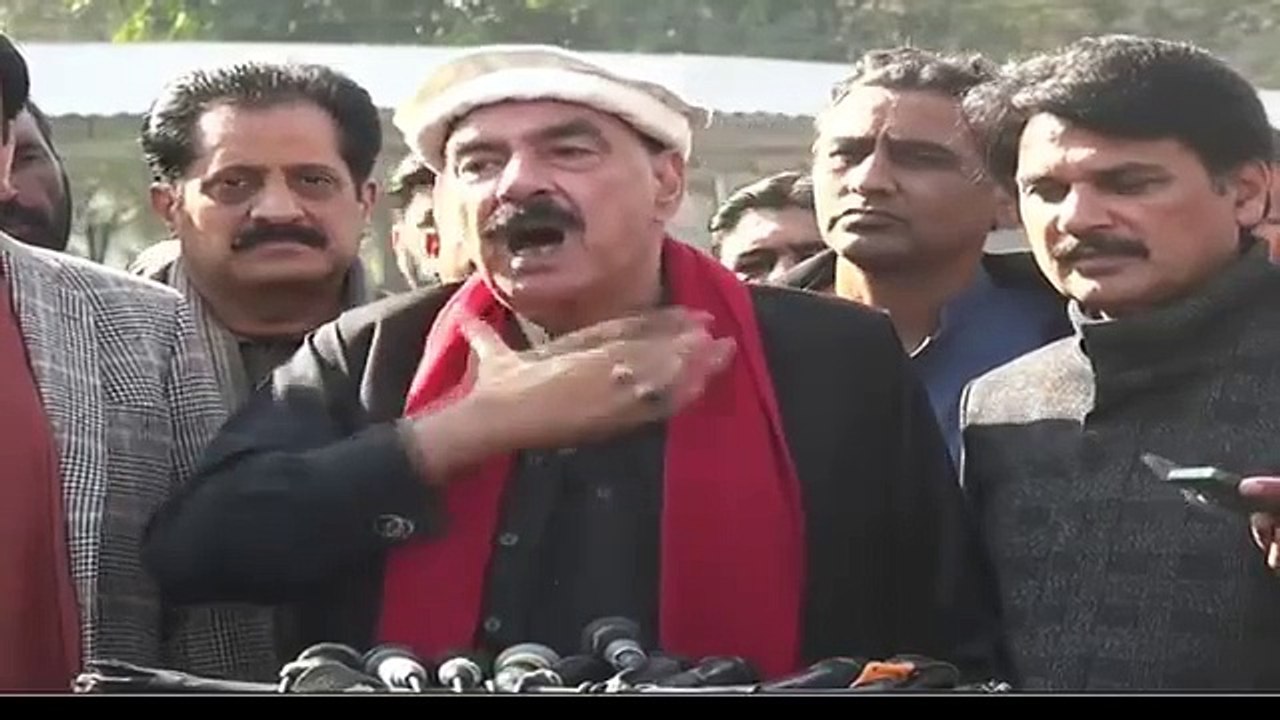 پی ٹی آئی ہمیں ووٹ دے گئی | I am real, I am ethnic... We are not for sale... We have good relations with PTI... PTI will vote for us... Sheikh Rasheed talks to media.