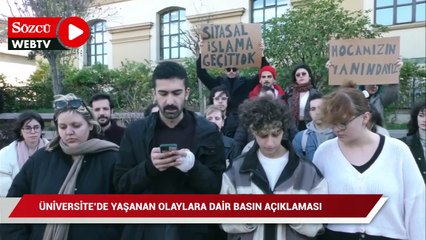 Bilim yuvasında ayakkabı tartışması sonrası basın açıklaması