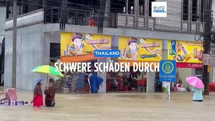 Land unter in Thailand - Zehntausende nach Dauerregen obdachlos