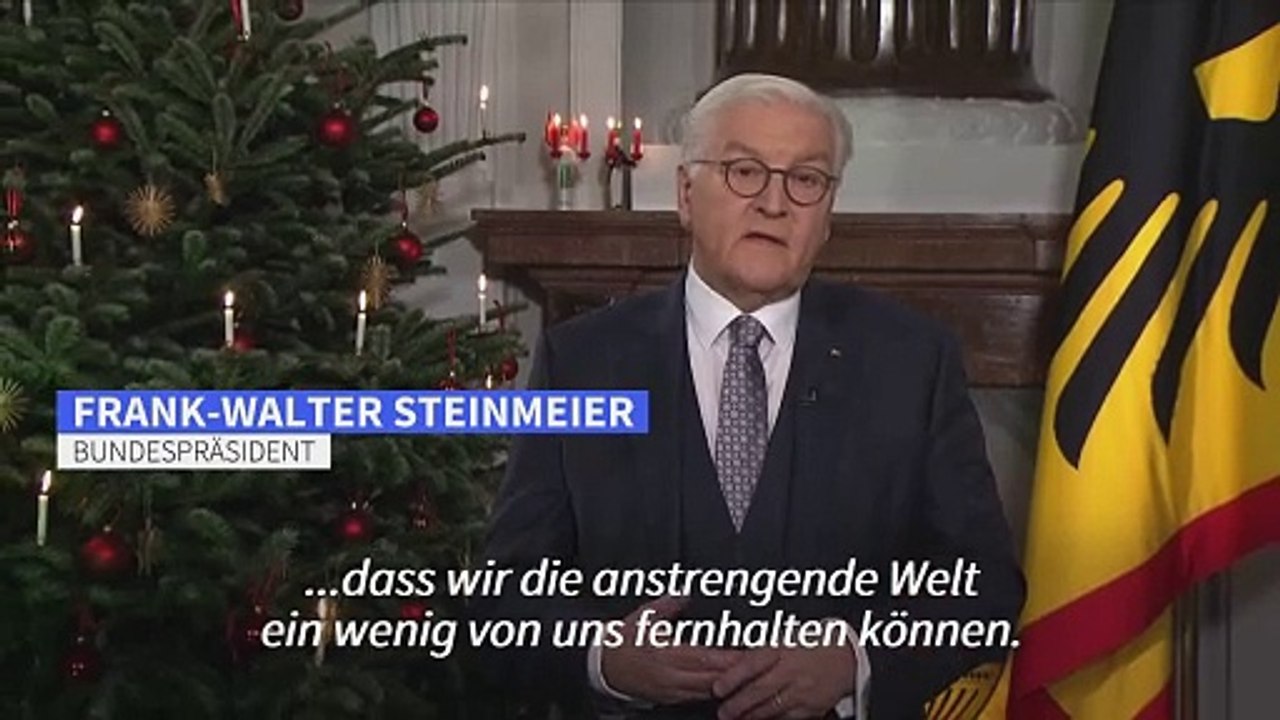 Steinmeier in Weihnachtsansprache: 'Weiter kommen wir nur gemeinsam'